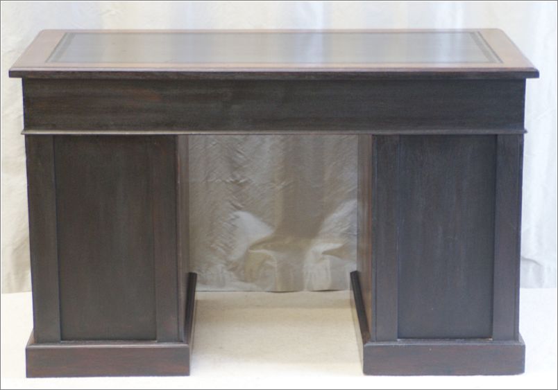 2062 Small Antique Walnut Pedestal Desk JAS Shoolbred (11)